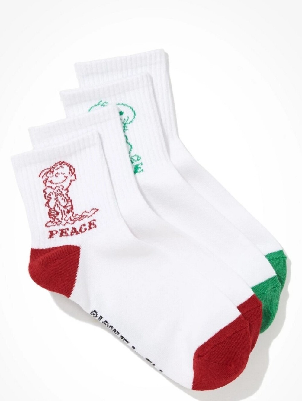 American Eagle X Peanuts 2-PK Love & Peace Boyfriend Socks